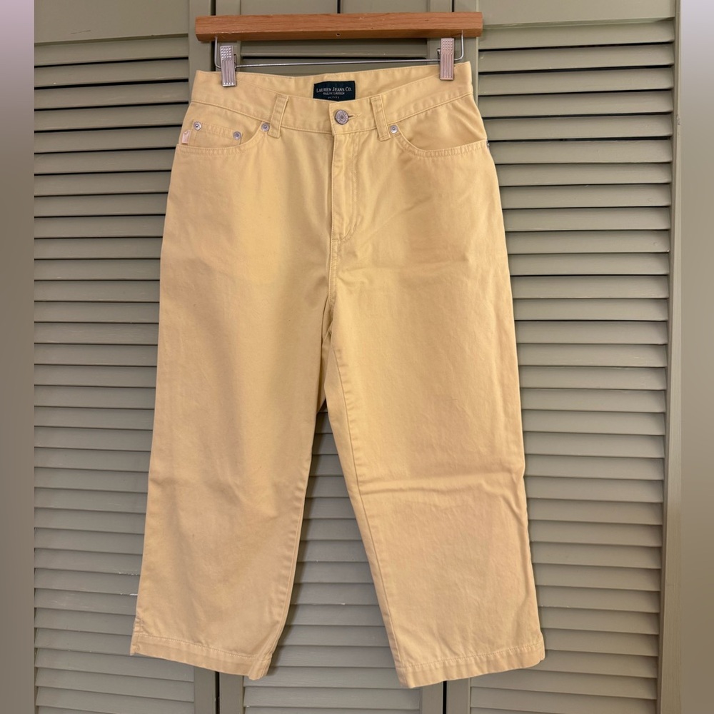 Ralph Lauren Soft Yellow Capris